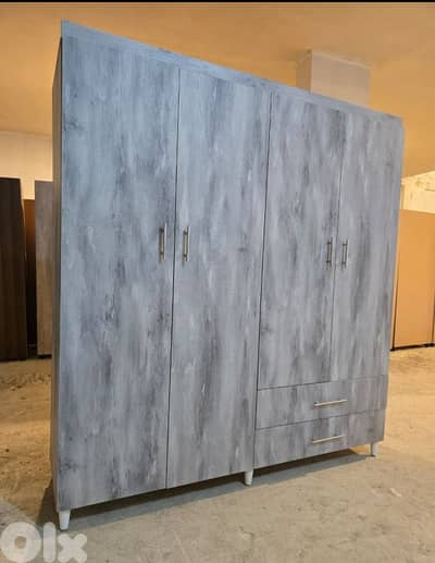 خزانة اربع درف حجم كبير 180 سم تفصيل جديد