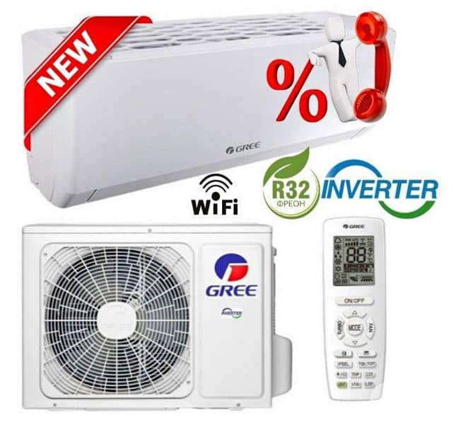 AC AIR CONDITIONERS GREE 18000BTU INVERTER WI-FI مع التركيب والكفالة 1