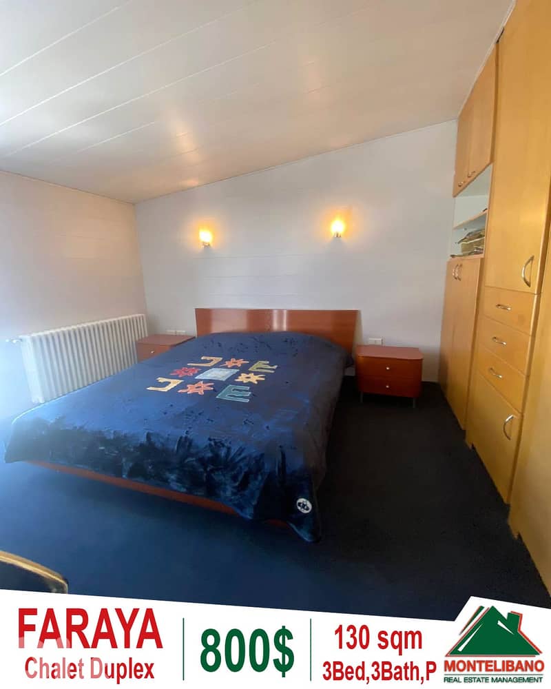 Fully Furnished 130sqm Chalet Duplex ForRent in Faraya(فاريا)+OpenView 6