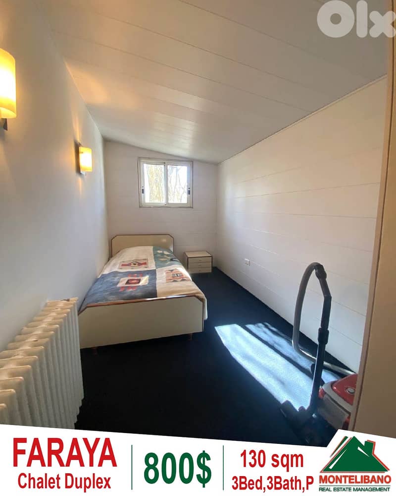 Fully Furnished 130sqm Chalet Duplex ForRent in Faraya(فاريا)+OpenView 7