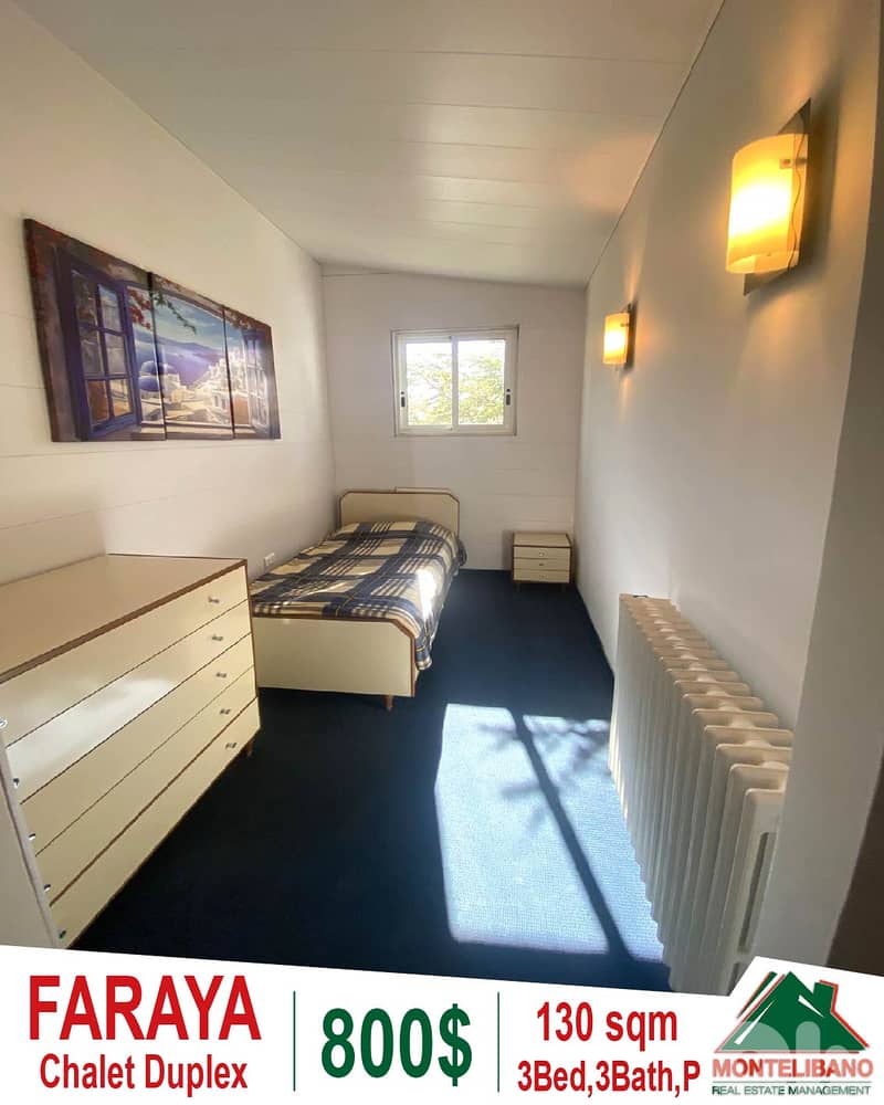 Fully Furnished 130sqm Chalet Duplex ForRent in Faraya(فاريا)+OpenView 8