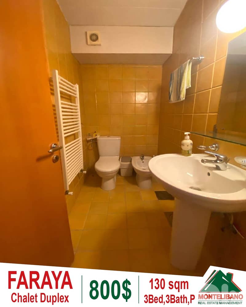 Fully Furnished 130sqm Chalet Duplex ForRent in Faraya(فاريا)+OpenView 10