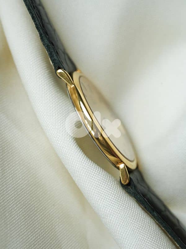 Omega - De Ville extra plate Gold plated tapestry dial - 1980s 7