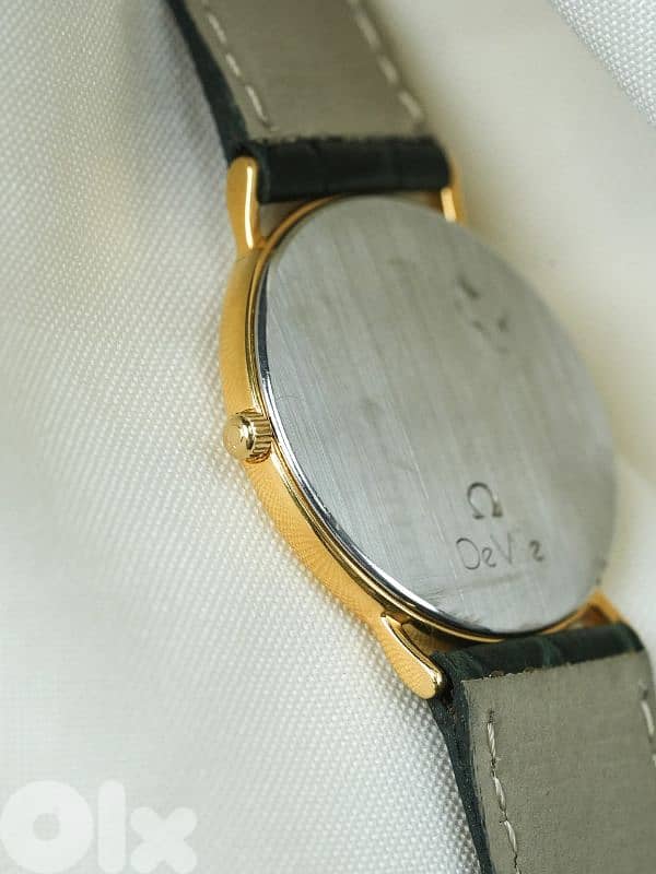 Omega - De Ville extra plate Gold plated tapestry dial - 1980s 8