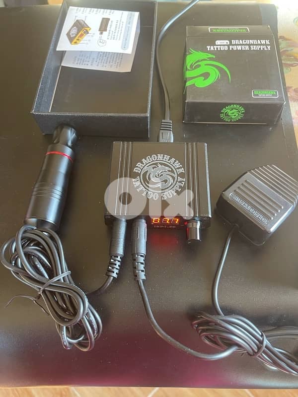 dragon hawk body tattoo machine تاتو جسم 2