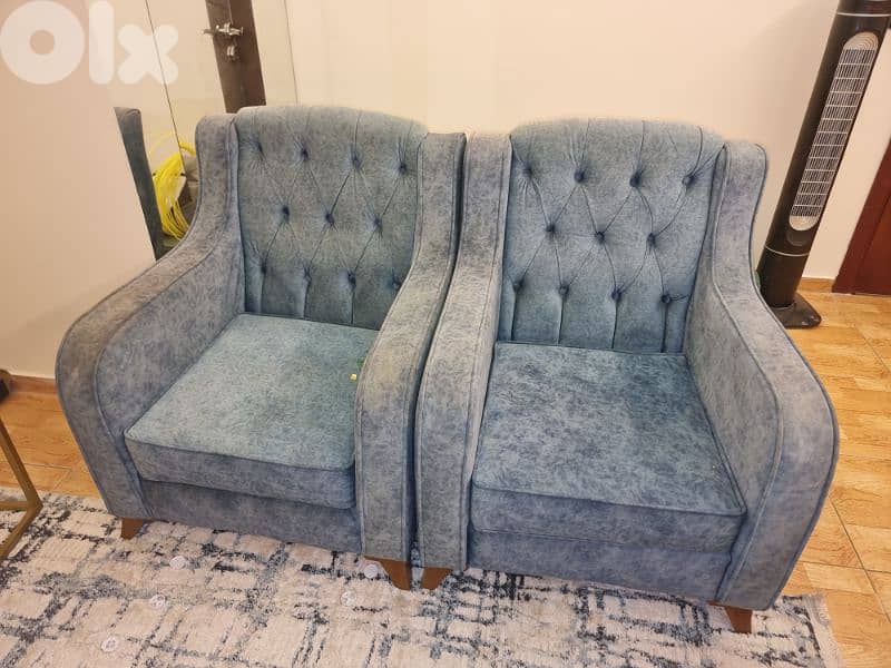 صالون ٤ قطع مستعمل مع برداية 2