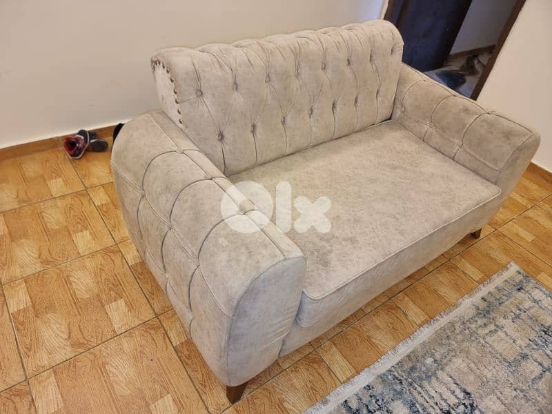 صالون ٤ قطع مستعمل مع برداية 1