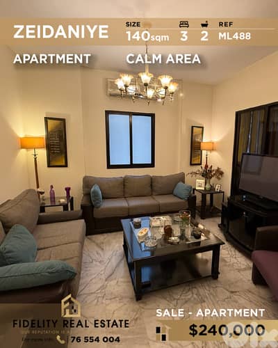 Apartment for sale in Zeidaniye ML488 شقة  للبيع في زيدانية