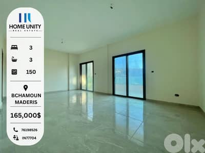 apartment for sale in bchamoun el maderis