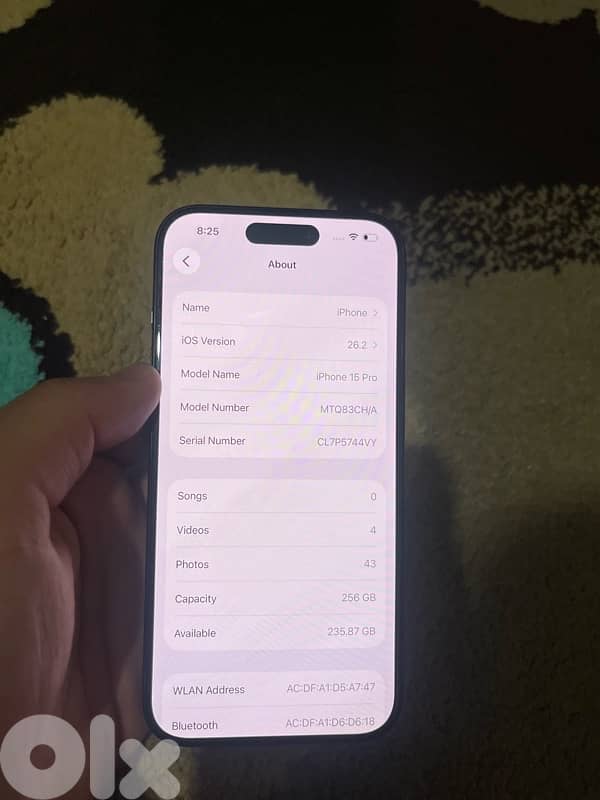 IPHONE 15 pro 256g battary 90% 4