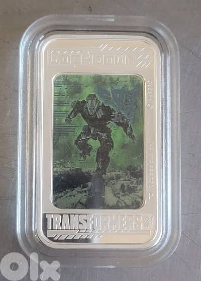 1 Ozt silver from TUVALU in transformers design