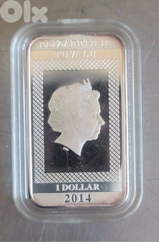 1 Ozt silver from TUVALU in transformers design 1