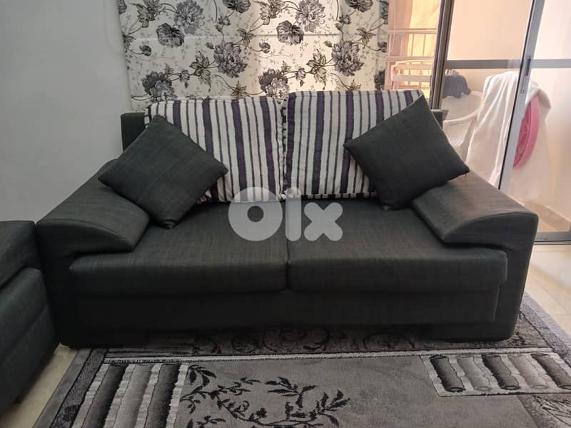 Living room+ carpet + curtains + table set 1