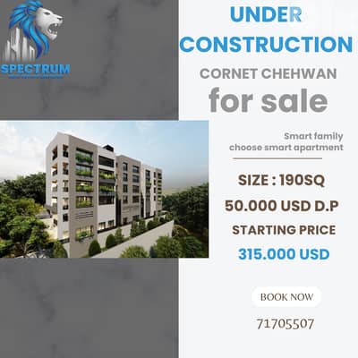 UNDER CONSTRUCTION  IN CORNET CHEHWAN PRIME 3 BEDS, (CH-155)