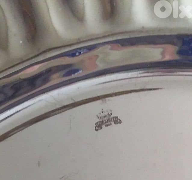 silver plated round plate zoyabite 1936 1