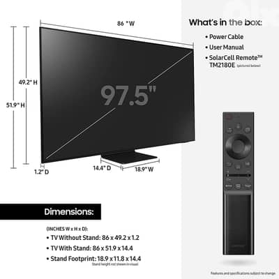 SAMSUNG 98-Inch Class Neo QLED 4K UHD QN90A offer with S60T soundbar