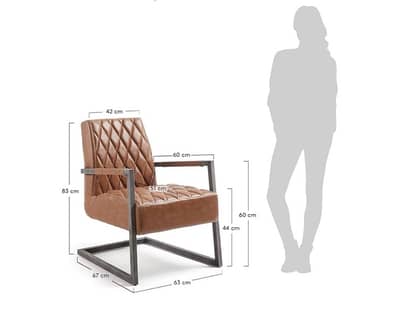 2 leather arm chair for sale