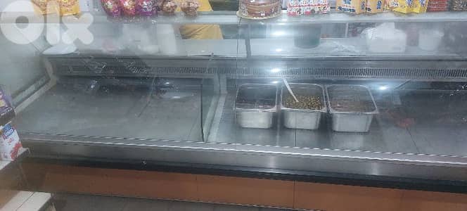 Curved glass (deli and meat ) display Fridge