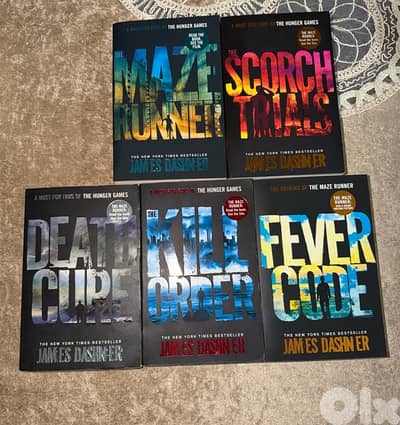 BOOKS FOR SALE (8 books, maze runner, harry potter, secret history)