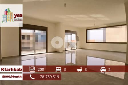 Kfarhbab 200m2 | Rent | Prime Location | Sea & Mountain View |IV/RH/EH