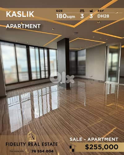 Apartment for sale in Kaslik DH28 شقة للبيع في كسليك