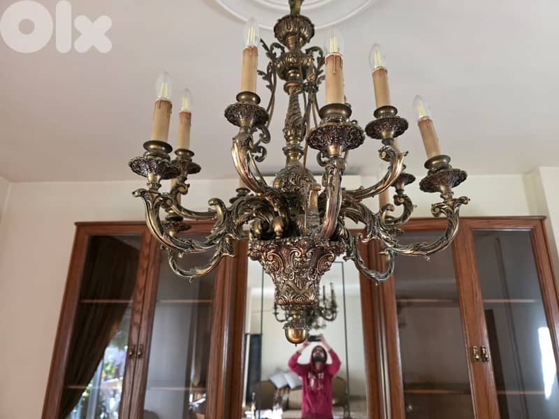 Three Classic European Chandeliers – Solid Brass, Elegant Design 1