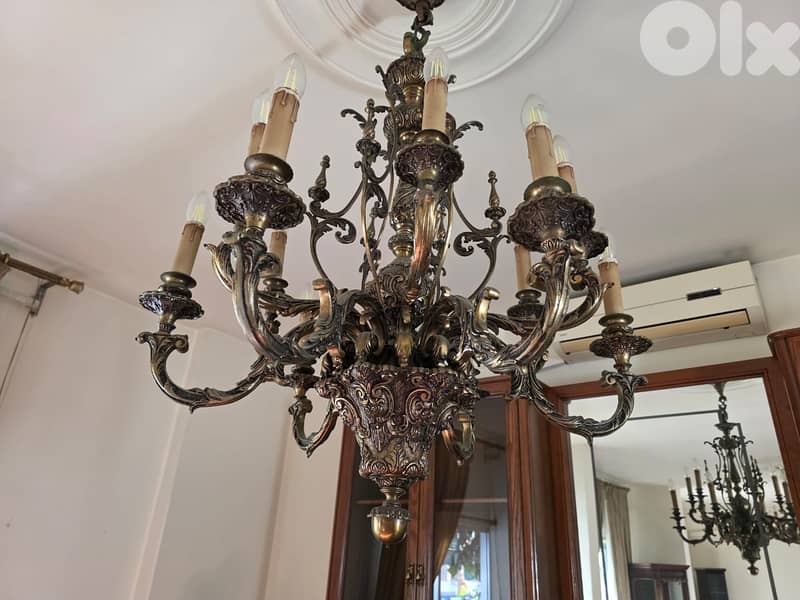 Three Classic European Chandeliers – Solid Brass, Elegant Design 2