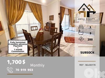 apartments for rent in sorsuck achrafieh شقق للايجار في سرسق اشرفية