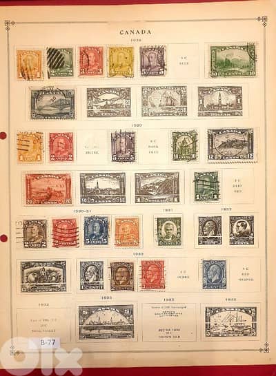 Canada 1928-1932 vantage 22 stamps. Lot# B-77