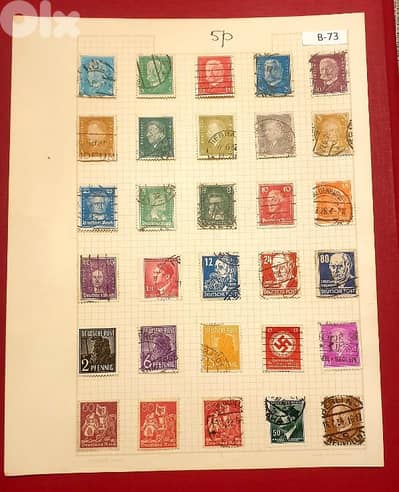 Germany Reich 1920-1940's old 30 stamps. # B-73