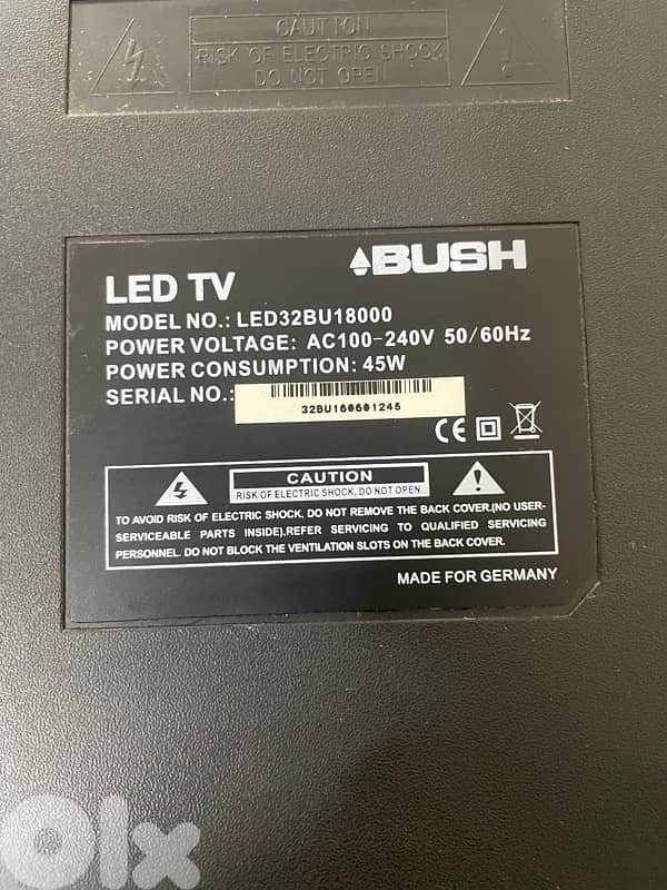 bush tv 32” NOT SMART 1