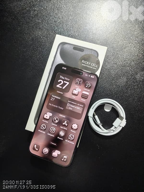 iphone 15 pro max Black 256GB 2