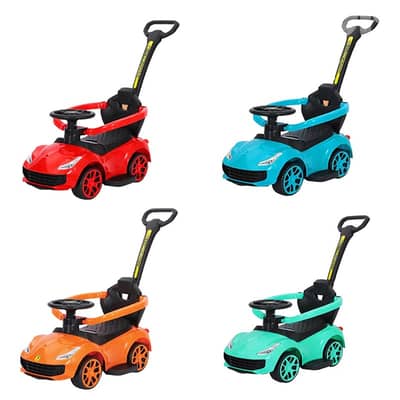 3-in-1 Kids Sport Push Car Ride On - سيارة دفع رياضية للأطفال