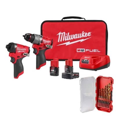 The MILWAUKEE M12 FUEL 2-Tool Combo Kit (used for couple of hours)