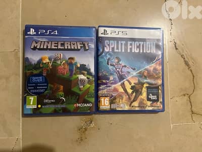 PS5 Split Fiction & Minecraft