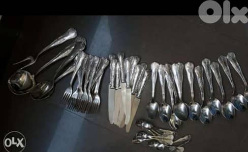 silver طقم فضه شووك وملاعق  وسكاكين للبيع