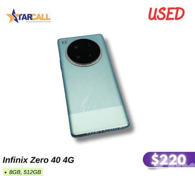Infinix Zero 40 4G  8GB, 512GB
