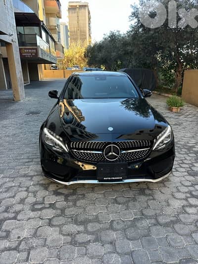 Mercedes C 300 AMG-line 4matic 2017 black (clean carfax-65k miles)