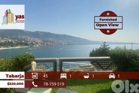 Tabarja/Aqua 45m2 | Furnished Chalet  | Open View | IV/RH/EH