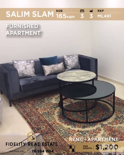Apartment for rent in Salim Slam ML491 شقة  للإيجار في سليم سلام