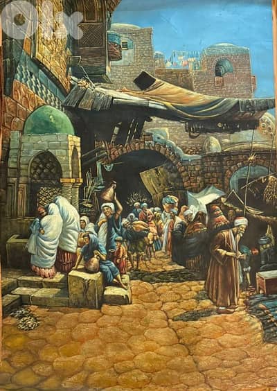 رسم زيتي  يدويه