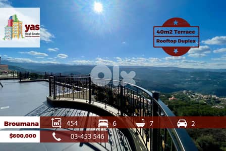 Broumana 454m2 | 40m2 Terrace | Duplex | Furnished | Full Floor | OH