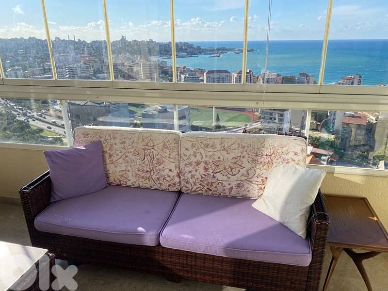 sofa 2 seats + 2 singles and table 1