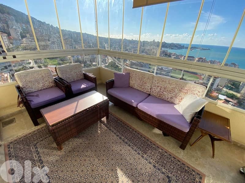 sofa 2 seats + 2 singles and table 3