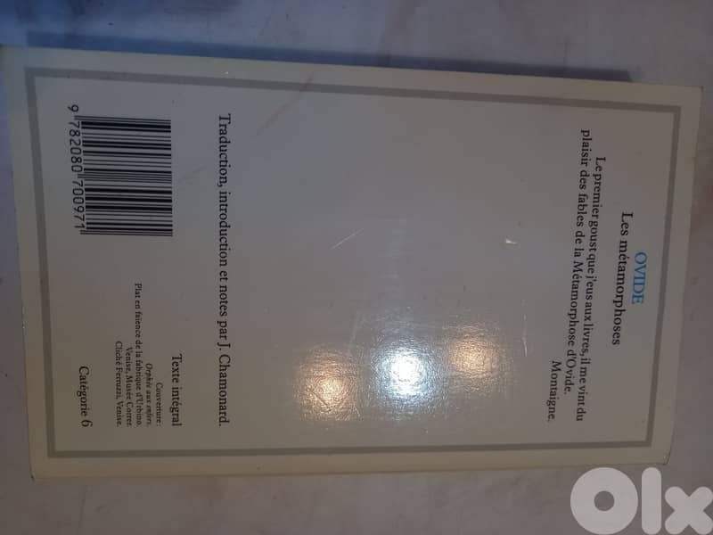 LES METAMORPHOSES - OVIDE 1