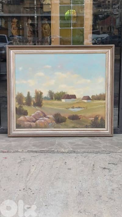 لوحة رسم زيتي اوروبية