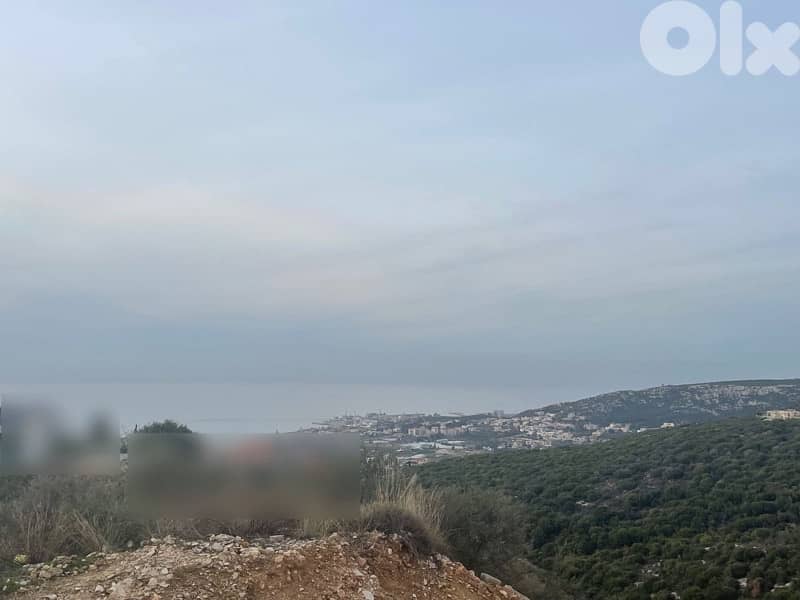 Land for sale in Batroun with an open and unobstructed sea view. 1