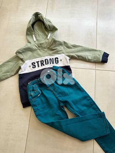 hoodie and jeans Lc Waikiki size 2-3 y