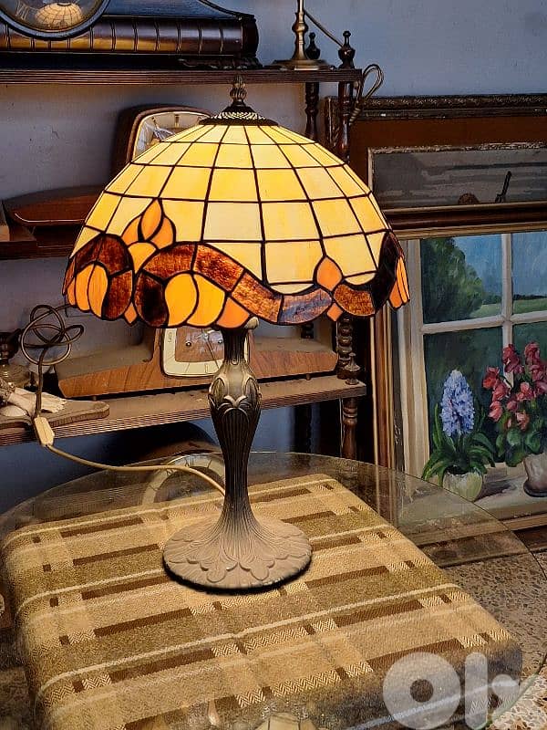 antique european tiffany lamp 1