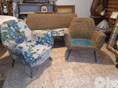 vintage 1970 salon 3 pieces